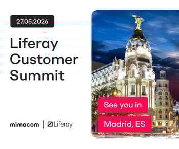 Mimacom at Liferay Customer Summit Madrid 2026