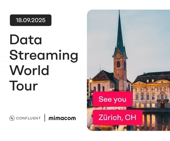 Mimacom gestaltet die Zukunft als Gold-Sponsor der Data Streaming World Tour 2025 in Zürich
